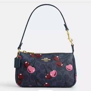 NWT ❤️ COACH NOLITA 19 IN SIGNATURE CANVAS WITH CHERRY PRINT Purse COACH CZ011